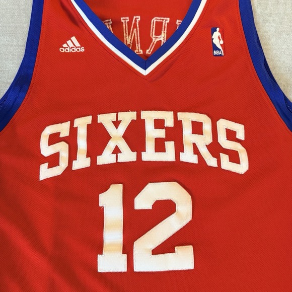 Adidas Philadelphia 76ers Evan Turner 12 Swingman Jersey Mens L +2 Red - Picture 5 of 8